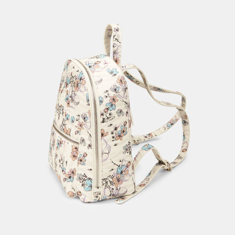Mochila con estampado floral, Floreal Mochila con estampado floral, Floreal